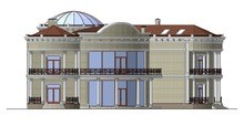 Проект роскошной резиденции с куполообразной крышей