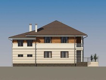 Оригинальный проект жилого дома с террасой и удобной планировкой