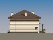 Оригинальный проект жилого дома с террасой и удобной планировкой