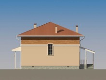 Оригинальный проект современного квадратного дома со всеми удобствами