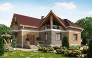 Великолепный коттедж в английском стиле с кирпичным фасадом