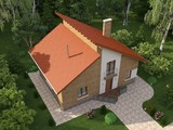 Красивый проект оригинального дома с кирпичным фасадом
