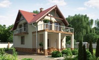Красивый проект красивого дома с подвалом для узкого участка