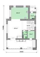 Проект суперсовременного коттеджного дома на 2 этажа