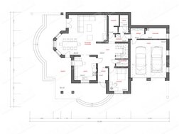 Красивый проект коттеджа с баней и мансардой