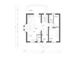 Красивый проект классического дома с мансардой и красивыми балконами