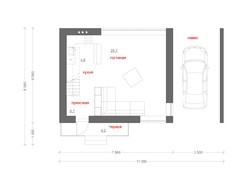 Красивый проект красивого классического дома с гаражом и мансардой