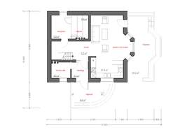 Красивый проект уютного дачного коттеджа с сауной
