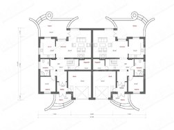 Красивый проект шикарного особняка на две семьи с двумя террасами