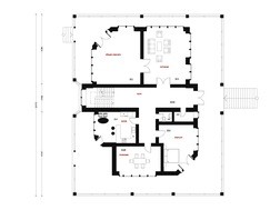 Красивый проект представительной резиденции в американском стиле с гаражом в цоколе