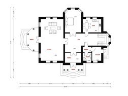 Красивый проект большого особняка с 5-ю просторными спальнями