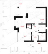 Красивый проект компактного дома с мансардой и цокольным этажом