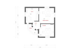 Красивый проект двухэтажного коттеджа с угловым входом