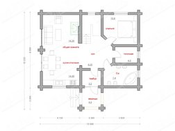 Красивый проект коттеджа из бруса со вторым светом