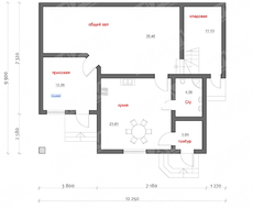 Красивый проект дома с мансардой и большими балконами