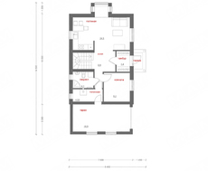 Красивый проект каркасного дома с гаражом