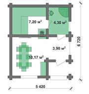 Проект уютной удобной простой бани