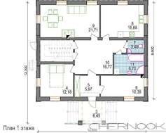 Проект красивой загородной виллы с оригинальным фасадом