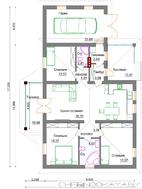 Проект компактного загородного дома 130 m²