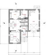 Оригинальный проект необычного 2х этажного практичного дома