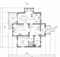 Оригинальный проект загородного дома площадью 180 m²