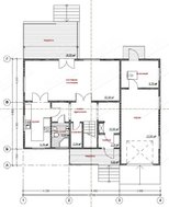 Оригинальный проект загородного дома площадью 220 m²