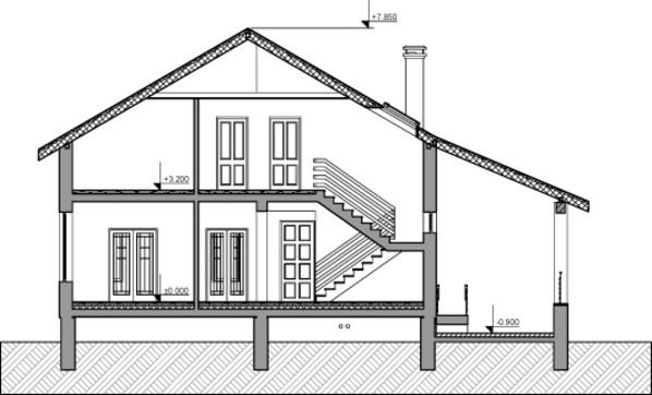 Оригинальный проект загородного особняка с гаражом и зимним садом