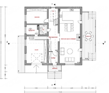 Оригинальный проект современного квадратного дома со всеми удобствами