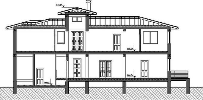 Оригинальный проект 2х этажного удобного дома с плоской крышей