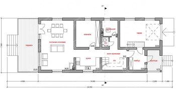 Оригинальный проект 2х этажного дома для узкого участка