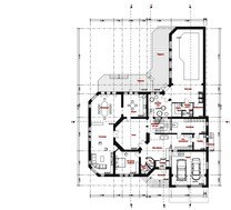 Проект шикарного загородного особняка с цокольным этажом