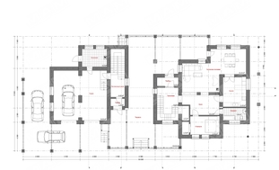 Оригинальный проект большого просторного дома с кирпичным фасадом и всеми удобствами