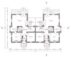 Оригинальный проект большого просторного дома с мансардой и удобной планировкой