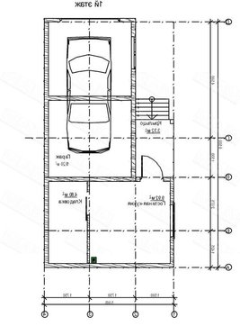 Архитектурный проект аккуратного гаража с удобной маленькой сторожкой